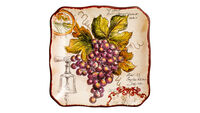 Тарелка закусочная Certified Int. Виноделие.Красный виноград-1 21 см, керамика - фото 1
