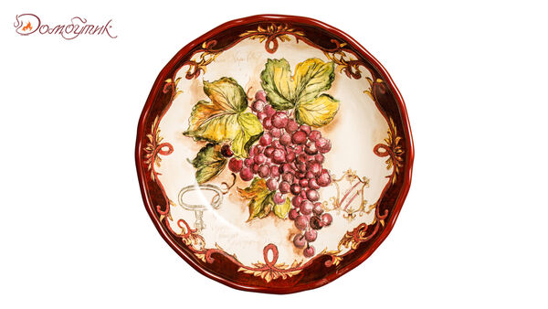 Салатник Certified Int. Виноделие.Красный виноград-2 21 см, керамика - фото 1