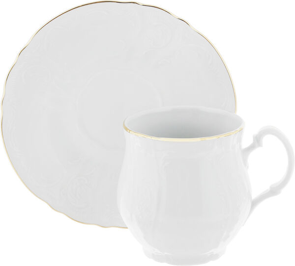 Чашка для чая 310 мл с блюдцем 160 мм "Bernadotte Золото" Thun