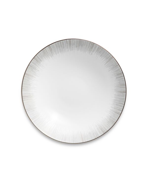 Тарелка закусочная Narumi Сверкающая Платина 23 см, фарфор костяной - фото 1
