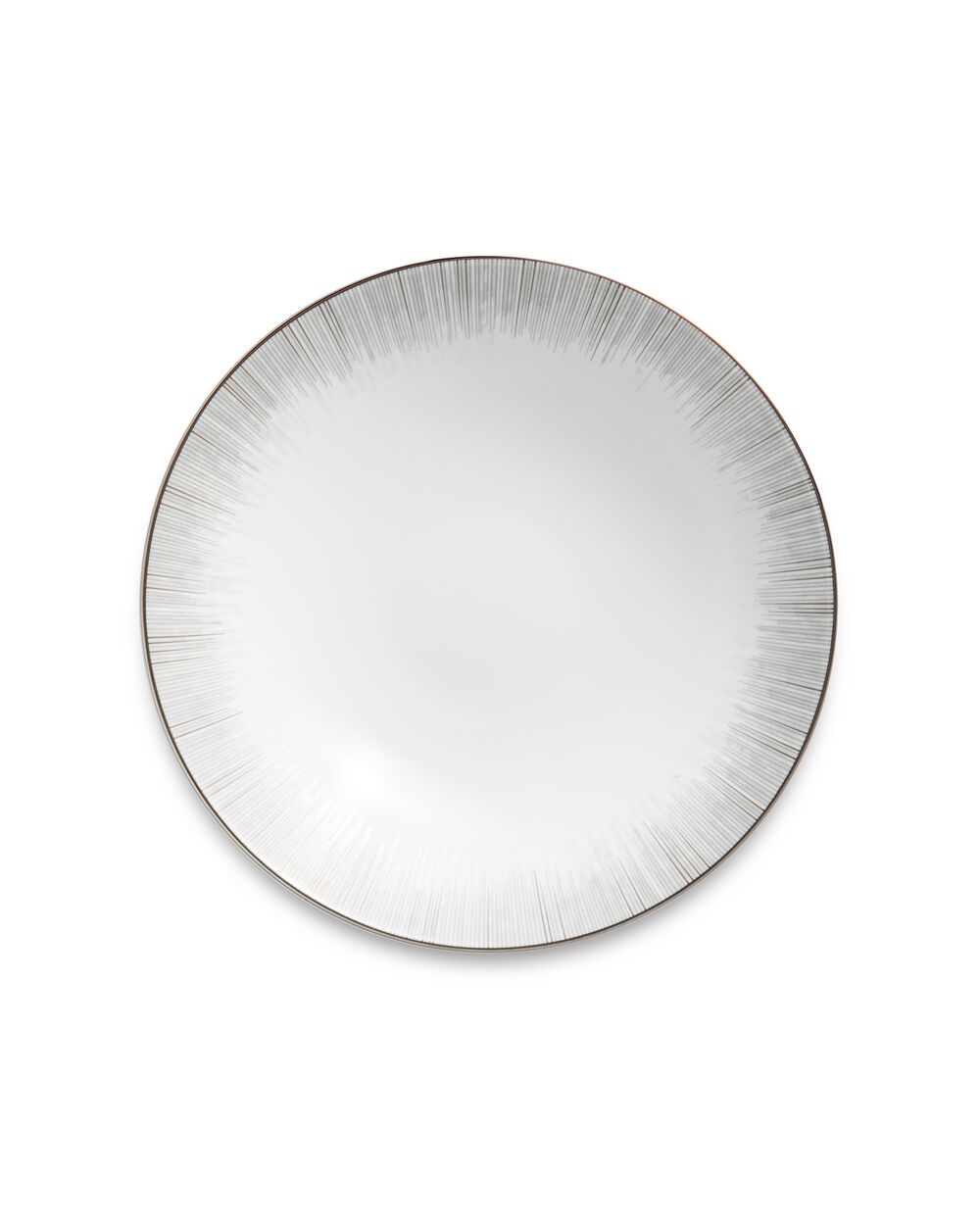 Тарелка закусочная Narumi Сверкающая Платина 23 см, фарфор костяной - фото 1