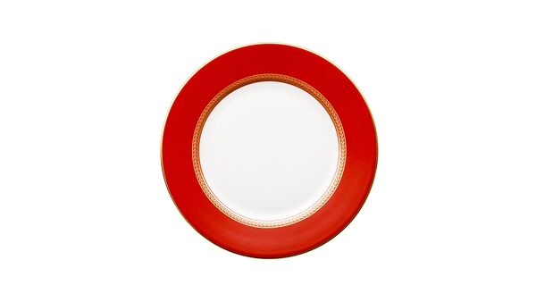 Тарелка закусочная Wedgwood Ренессанс 20 см, красная - фото 1