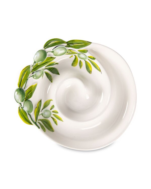Блюдо для оливок круглое Оливки 17 см, керамика, Edelweiss - фото 1