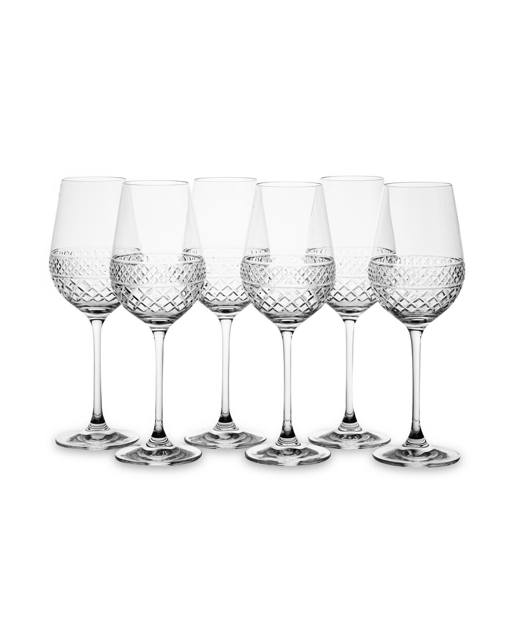 Набор бокалов для белого вина Cristal de Paris Король Георг 350 мл, 6 шт, хрусталь - фото 1