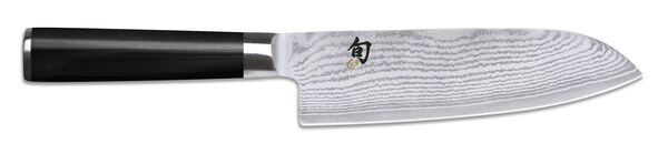 Нож поварской Сантоку KAI Шан Классик 18 см, дамасская сталь, 32 слоя - фото 1