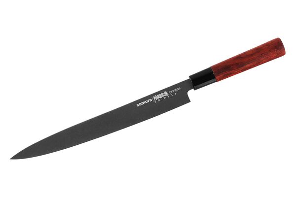 Нож кухонный "Samura OKINAWA" Янагиба 270 мм, AUS-8 с галт., палисандр