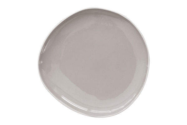 Тарелка закусочная Organica, серая, 22 см - фото 1