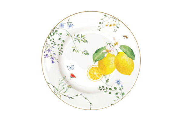 Тарелка закусочная Цветы и лимоны, 19 см - фото 1