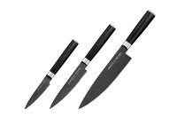 Набор из 3 ножей "Samura Mo-V Stonewash" в подарочной коробке(10, 21, 85), G-10 - фото 1