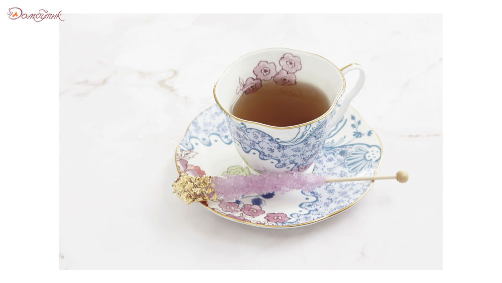 Чашка чайная с блюдцем Wedgwood Бабочки и цветы 180мл - фото 2