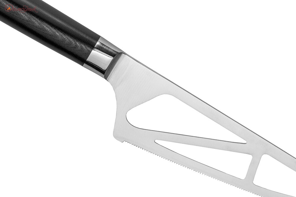 Нож кухонный "Samura Mo-V" для мягкого сыра 138 мм, G-10 - фото 2