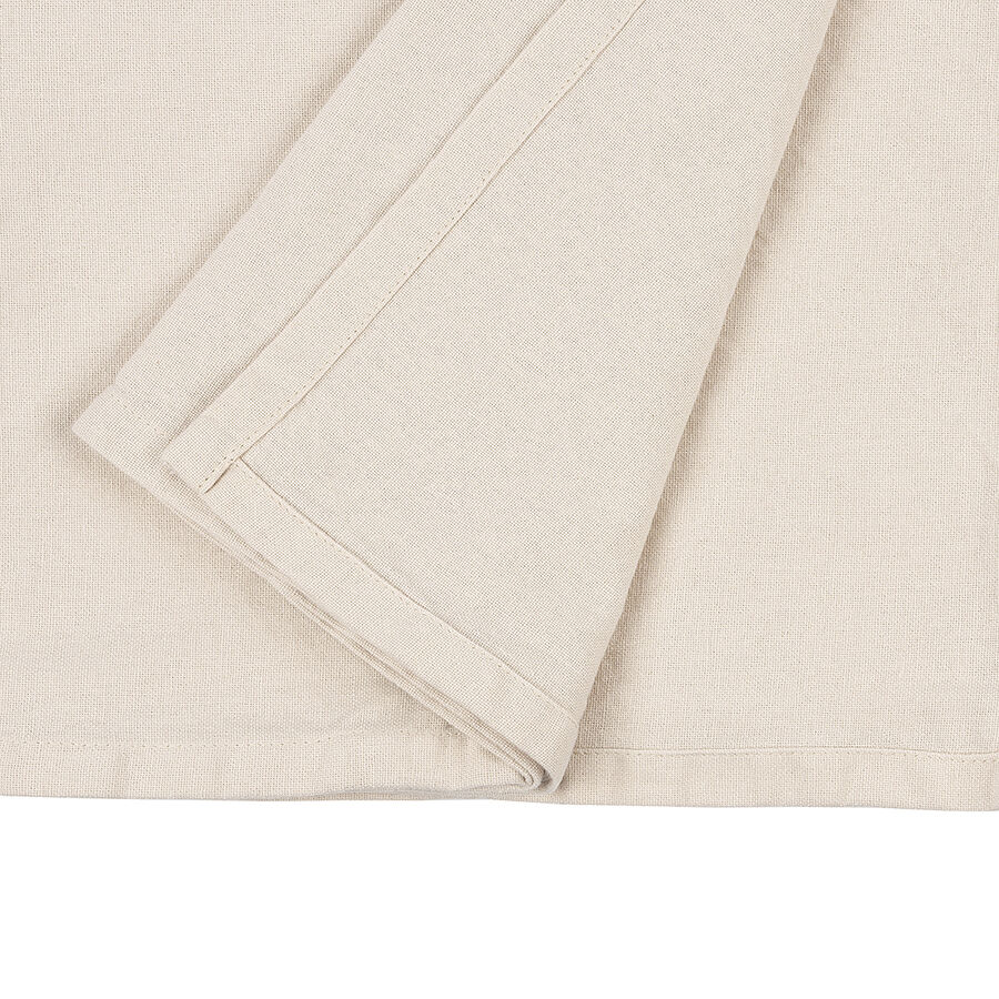 Скатерть из хлопка бежево-серого цвета из коллекции Scandinavian touch, 170х250 см - фото 5