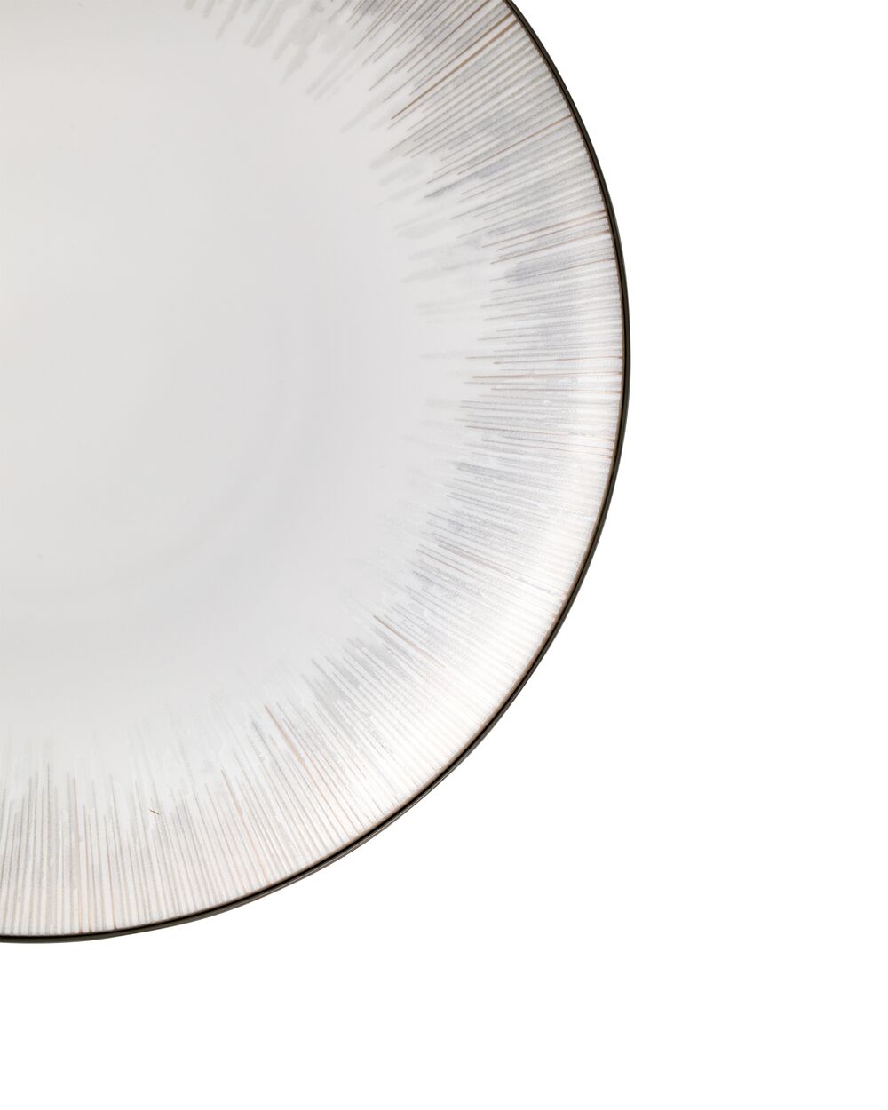 Тарелка обеденная Narumi Сверкающая Платина 28 см, фарфор костяной - фото 3