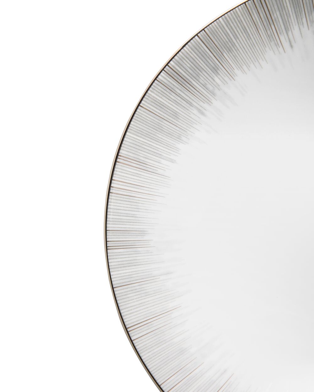 Тарелка закусочная Narumi Сверкающая Платина 23 см, фарфор костяной - фото 2