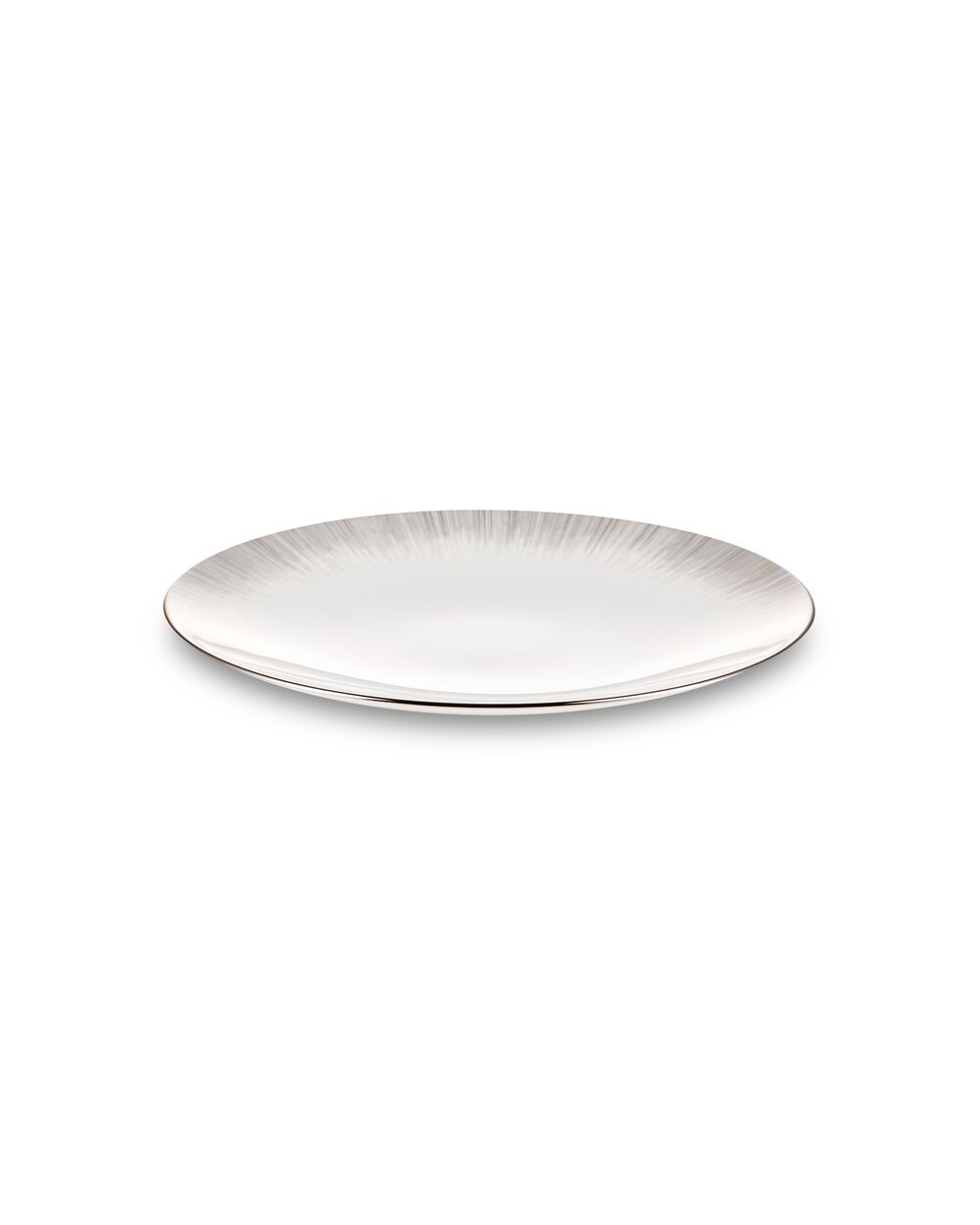 Тарелка закусочная Narumi Сверкающая Платина 23 см, фарфор костяной - фото 3