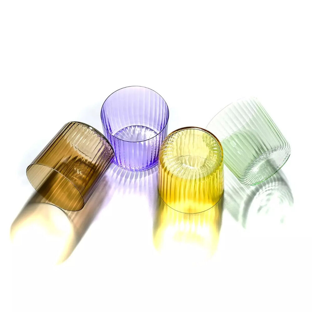 Набор бокалов для воды Деко 350 мл, 4 цвета, 4 шт, стекло - фото 8