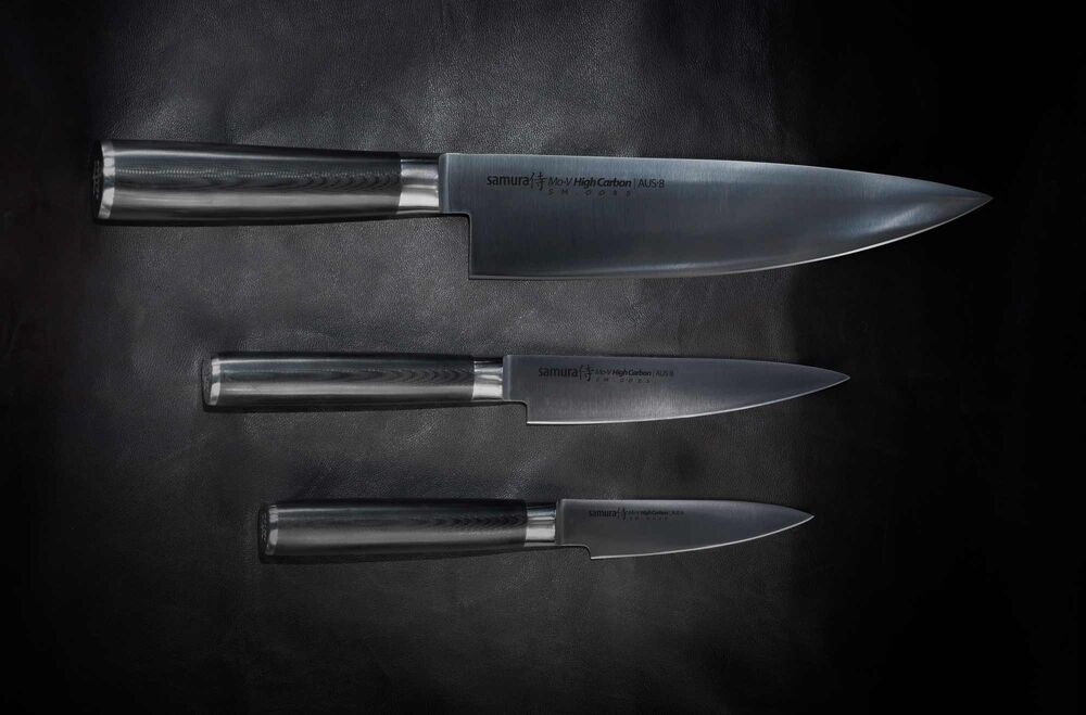 Набор из 3 ножей "Samura Mo-V" (10, 21, 85), G-10 - фото 2