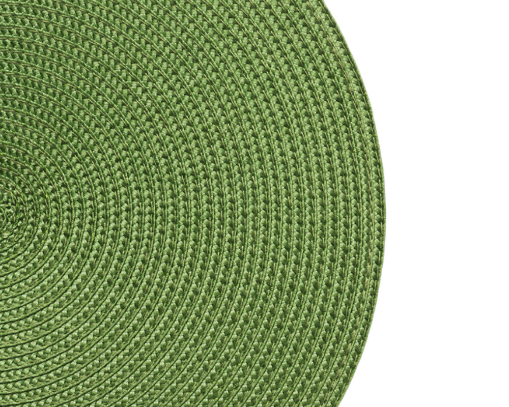Салфетка подстановочная круглая WO HOME JARDIN 38 см, зеленая, полипропилен, полиэтилен - фото 3