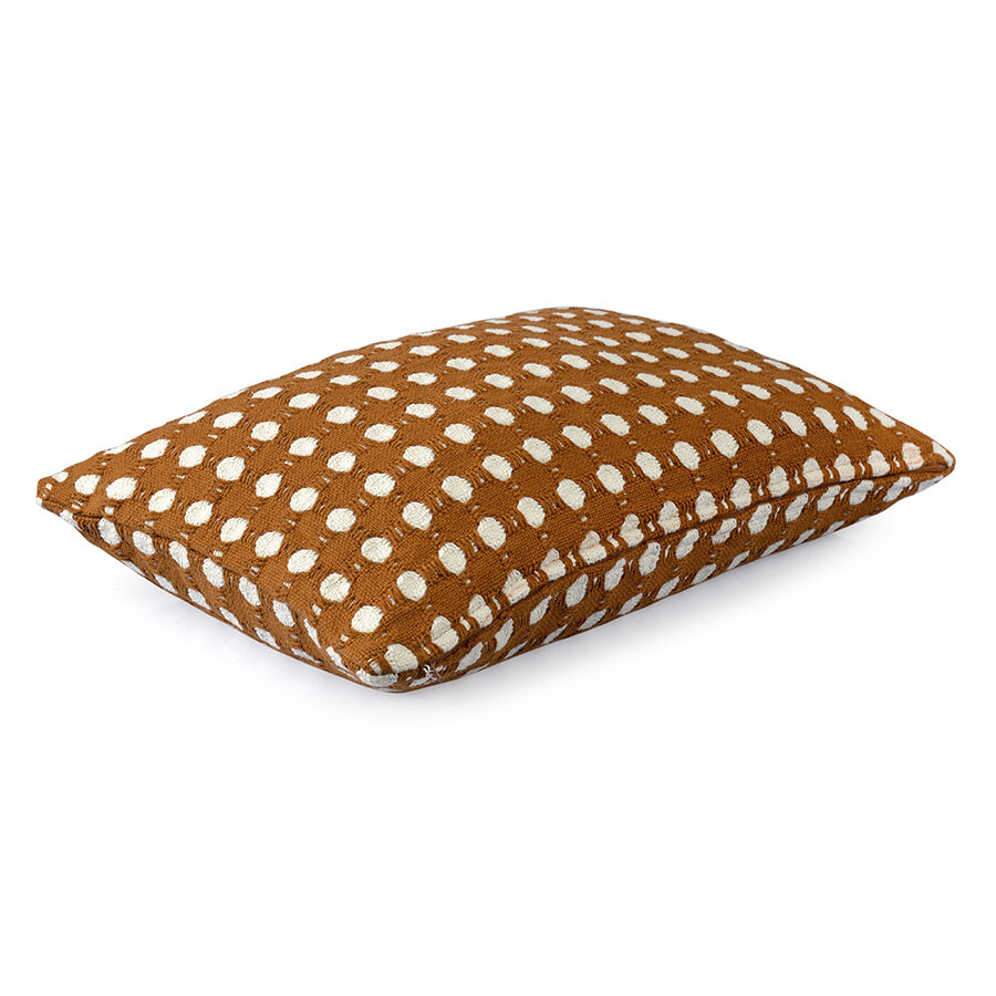 Чехол на подушку из хлопка Polka dots карамельного цвета из коллекции Essential, 40x60 см - фото 7