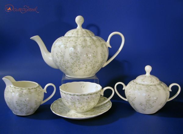 Чайный сервиз на 6 персон "Джулия Грин" (17 предметов), вариант 1