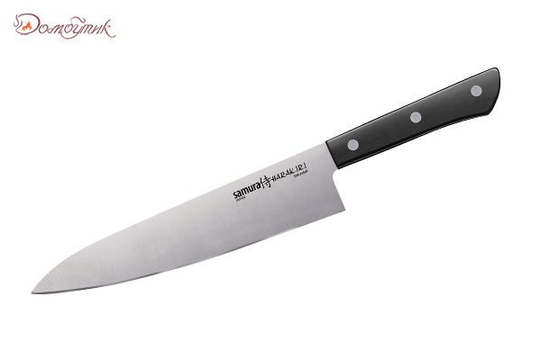 Нож кухонный "Samura HARAKIRI" Шеф 208 мм, корроз.-стойкая сталь, ABS пластик - фото 1