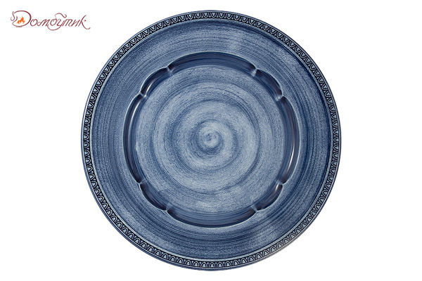 Тарелка обеденная "Augusta "(синий)  , 27 см