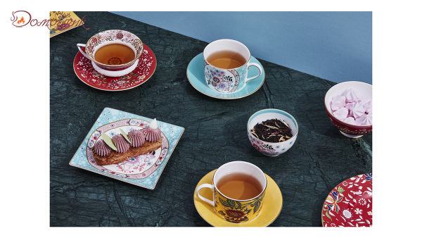 Чашка чайная с блюдцем Wedgwood Вандерласт Камелия 150мл - фото 4