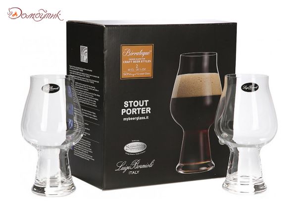 Бокал для пива Stout/Porter 600мл Birrateque Набор 2шт, Luigi Bormioli - фото 4