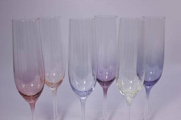 Набор бокалов для шампанского 190мл 6 шт Виола, Bohemia - фото 2
