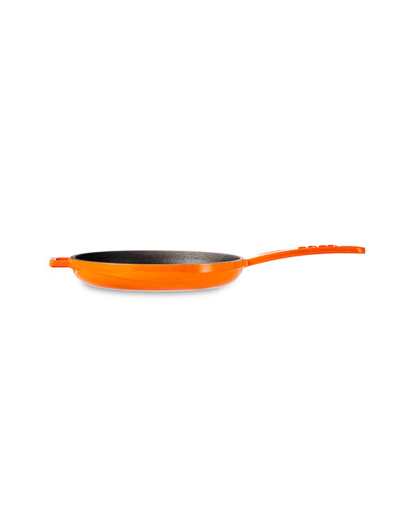 Сковорода  20 см, 0,77 л, чугун, оранжевая, Lava - фото 4