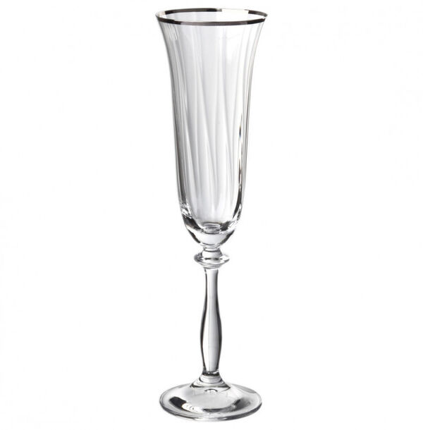 Набор бокалов для шампанского 190мл на 2 персоны Анжела OPTIK Bohemia - фото 2