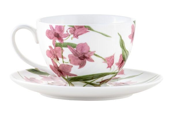Чашка с блюдцем Орхидея розовая, 0,24 л - фото 3