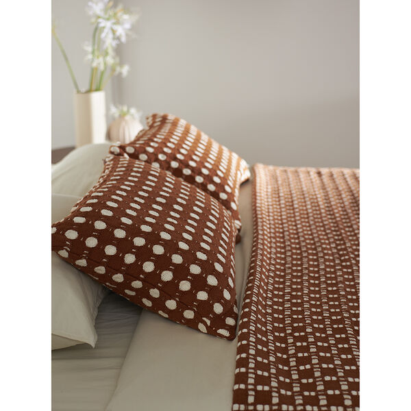 Чехол на подушку из хлопка Polka dots карамельного цвета из коллекции Essential, 40x60 см - фото 8