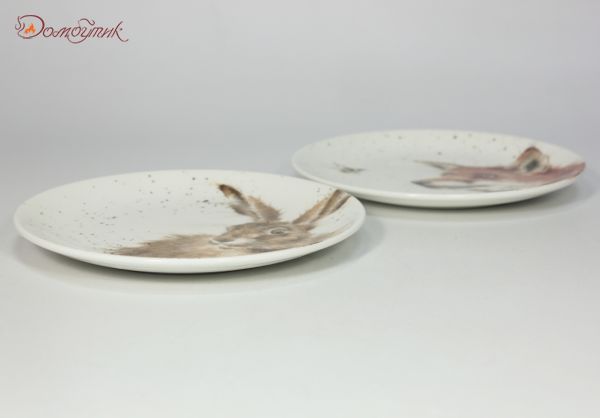 Набор пирожковых тарелок "Забавная фауна. Заяц и Лисица" 16,5 см, ( 2 шт.) - фото 5