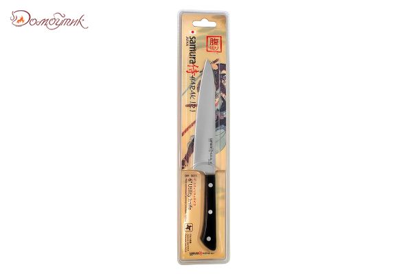 Нож кухонный "Samura HARAKIRI" универсальный 150 мм, корроз.-стойкая сталь, ABS пластик - фото 6