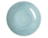 Тарелка суповая Medison , 28 см, голубая. - фото 1