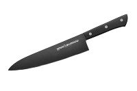 Нож кухонный "Samura SHADOW" Шеф с покрытием Black-coating 208 мм, AUS-8, ABS пластик - фото 1