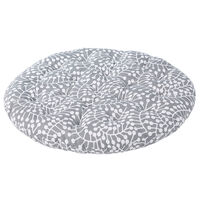 Подушка на стул круглая серого цвета с принтом Спелая Смородина из коллекции Scandinavian touch, 40 см - фото 2
