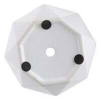 Горшок цветочный Rhombus, 13,5 см, матовый белый - фото 3
