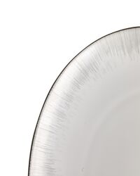 Блюдо овальное Narumi Сверкающая Платина 38 см, фарфор костяной - фото 3