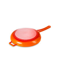 Сковорода  20 см, 0,77 л, чугун, оранжевая, Lava - фото 3