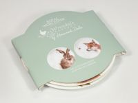 Набор пирожковых тарелок "Забавная фауна. Заяц и Лисица" 16,5 см, ( 2 шт.) - фото 7