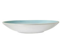 Тарелка суповая Medison , 28 см, голубая. - фото 3
