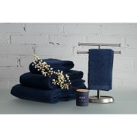 Полотенце для рук темно-синего цвета из коллекции Essential, 50х90 см, Tkano - фото 2