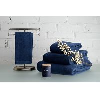 Полотенце для рук темно-синего цвета из коллекции Essential, 50х90 см, Tkano - фото 4