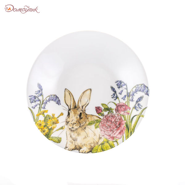 Глубокая тарелка 20 см "Кролик на лугу", Churchill
