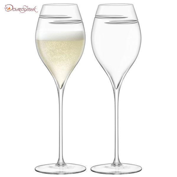 Набор из 2 бокалов для шампанского Signature Verso Tulip 370 мл, LSA International
