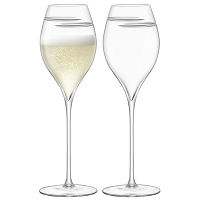 Набор из 2 бокалов для шампанского Signature Verso Tulip 370 мл, LSA International - фото 1
