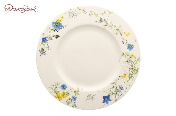 Тарелка закусочная с бортом Rosenthal Альпийские цветы 23см