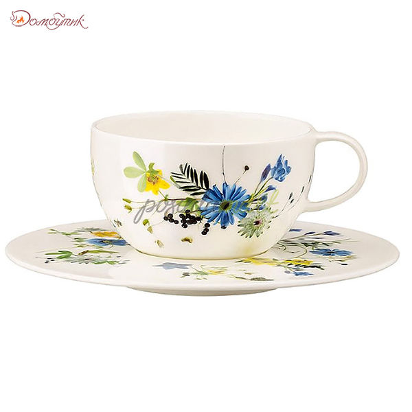 Чашка чайная с блюдцем Rosenthal Альпийские цветы 250мл
